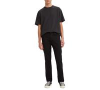Straight-Jeans LEVI'S "513 Slim Straigt", Herren, Gr. 31, Länge 30, schwarz (jet), Denim/Jeans, Obermaterial: 99% Baumwolle, 1% Elasthan, casual, slim fit, Jeans (33166300-31) jet