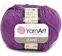 55% Baumwolle 45% Acryl YarnArt Jeans Sport Garn 1 Knäuel 50 g 50 m