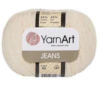 55% Baumwolle 45% Acryl YarnArt Jeans Sport Strickgarn, Häkeln & Stricken, 1 Knäuel 50 g 170 yds (5)