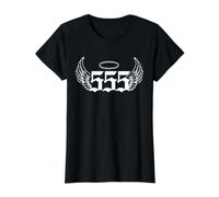 555 Engel Nr Preisgünstiges Grafik-T-Shirt, Damen, Schwarz, S