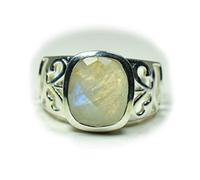 55Carat Unisex Herren Damen - Sterling-Silber 925 Sterling-Silber 925 Kissenschliff