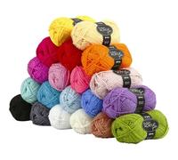 5707167157671 Creativ Company Creativ Company Fantasia Polyacryl Garn, L 80 m, Sortierte Farben, 20x50g, 20 Knäuel