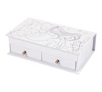 Creativ Company Creativ Company Schmuckkasten, H 5 cm, Größe 18x10,5 cm, Weiß, 1 Stk