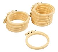 5712854771597 Creativ Company Creativ Company Stickrahmen aus Holz, Rund, D 9,5 cm, 10 Stk Natur