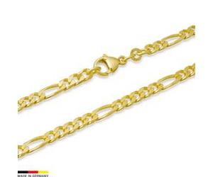585er Goldarmband: Figaroarmband Gold 18,7cm
