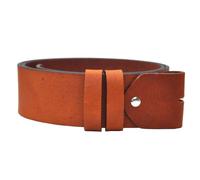 5cm Breit VOLL Leder Guertel Ohne Schnalle F & Länge Wählbar ca. 4mm Dick