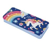 5D Diamond Painting Federmäppchen Stiftebox, DIY Diamant Malerei Bleistiftetui Bleistiftbox, Diamant Painting Stifte Aufbewahrung Organizer Geschenk (C)