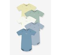 5er-Pack Baby-Bodys aus Baumwolle PETIT BATEAU weiß Gr. 62