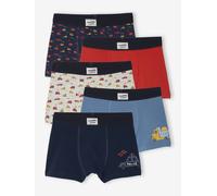 5er-Pack Boxershorts mit Autos Bio-Baumwolle, Jungen hellblau Gr. 92/98 von vertbaudet