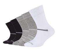 5er Pack camano Mesh Ventilation Crew Socken Kinder 9997 - black mix 27-30