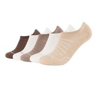 5er Pack camano Mesh Ventilation No Show Füßlinge 8177 - cuban sand 35-38