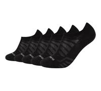 5er Pack camano Mesh Ventilation No Show Füßlinge 9999 - black 43-46
