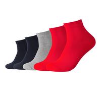 5er Pack camano Red Classics Quarter Socken 3500 - true red 35-38