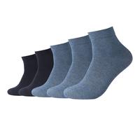 5er Pack camano Red Classics Quarter Socken 5500 - denim melange 35-38