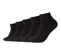 5er Pack camano Red Classics Quarter Socken 9999 - black 43-46