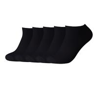 camano Sneakersocken mit elastischem Rippenbündchen im 5er-Pack in Black, Größe 39/42