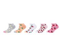 5er Pack camano Soft Baumwolle Sneakersocken Kinder 4016 - soft pink 31-34