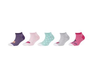 5er Pack camano Soft Baumwolle Sneakersocken Kinder 4131 - lilac chiffon 23-26