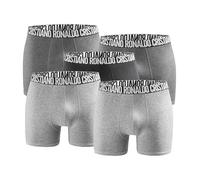 5er Pack CR7 CRISTIANO RONALDO Basic Trunk Herren Boxershorts atmungsaktive Baumwoll-Unterhose Unterwäsche 300-8125-49-2312 Grau/Anthrazit/Schwarz M
