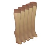 5er Pack Damen Kniestrümpfe 15 Denier Leichte transparente Socken EU 37 - 42