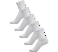 5er Pack hummel hmlMAKE My Day Freizeitsocken Kinder 9801 - bright white 32-36