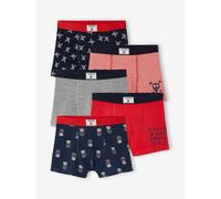5er-Pack Jungen Boxershorts, Piraten blau/rot Gr. 86 von vertbaudet