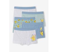 5er-Pack Jungen Boxershorts POKEMON mit Pikachu himmelblau Gr. 128
