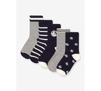 5er-Pack Jungen Socken PETIT BATEAU grau Gr. 35/38
