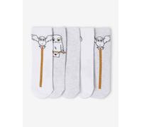 5er-Pack Kinder Glitzer-Socken mit Hedwig HARRY POTTER weiß Gr. 31/34