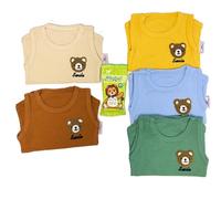 5er Pack Kurzarm Baby Body 0-24 Monate aus 100% Bio-Baumwolle - Unisex für Jungen & Mädchen - Weicher Babybody Neugeborene - Atmungsaktiver Strampler - Hautfreundliche Bodies Baby Kurzarm 9-12 Mo.