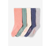5er-Pack Mädchen Socken BASIC rosa Gr. 23/26 von vertbaudet
