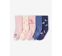 5er-Pack Mädchen Socken mit Einhorn & Herzen Oeko-Tex rosa Gr. 35/38 von vertbaudet