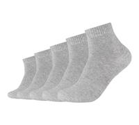 5er Pack s.Oliver Red Classic recycelte Quarter Socken 9300 - light grey melange 39-42