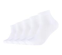 s.Oliver Unisex-Kurzsocken 5 Paar 35 - 38 weiß