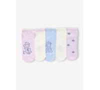 5er-Pack Socken Disney DIE EISKÖNIGIN, Kinder pulver lila Gr. 31/34