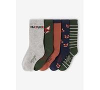 5er-Pack Socken FUCHS, Kinder tannengrün Gr. 19/22 von vertbaudet