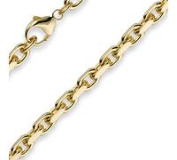 5mm Kette Collier Ankerkette aus 750 Gold Gelbgold 55cm Herren Goldkette