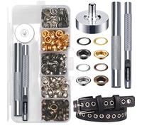 5mm Ösen Set,200Pcs Grommet Werkzeug kit,Metallösen Ösen Scheiben in 4 Farben,Ösenzange Grommet Ösen mit Aufbewahrungsbox für DIY,Stoff,Planen,Leder