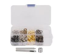 5mm Ösen Werkzeug Set, Eisen Kupfer Ösen Kit mit Aufbewahrungsbox, Mehrfarbig - Robuste Konstruktion, Einfache Montage, Für Kleidung Taschen Hüte Gürtel