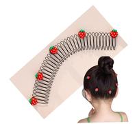 5pcs Haarclips dehnbare unsichtbare Haarklammern 7.5 Weithalter U Form Finishing Fixer Kammsets süße erweiterte Kämme für Frauen Girls Accessoires Spielberry