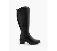 5th Avenue Weitschaftstiefel Schwarz, Damen, Größe: 39, Material: Leder/Synthetik
