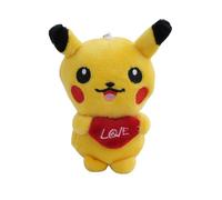 5tlg Pikachu Schlüsselanhänger Anime Pokemon Plüsch Anhänger Paare Rucksack Pendant