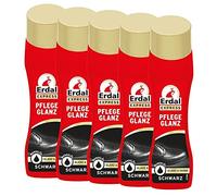 5X Erdal Express Pflege Glanz Schwarz - Creme Lotion 75 ml - mit Mandelöl
