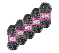 5x100g Sockenwolle Superwash Comfort 4-fädig Schurwolle Strumpfstrickgarn Farbauswahl