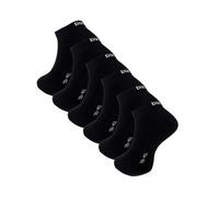 DOCKS Socken Sneaker Socken Baumwolle Weiß Schwarz Größen 35-38 39-42 43-46 Schwarz 39-42 6er Pack