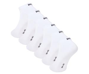 6-24 Paar DOCKS Sneaker Socken Baumwolle Atmungsaktive Damen & Herren weiß 43-46 6er Pack