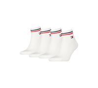 Tommy Hilfiger Unisex Quarter Socken, Weiß, 39-42 EU