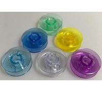 6 farbige Kunststoff/Klarsicht Spulen für Pfaff Nähmaschinen Tipmatic 1019, 1025, 1035, 1037 u.v.m.