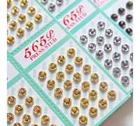 6 mm große Mini-Schnappverschlüsse aus Messing, Puppenkleidung, perfekt für Puppenkleidung (24 Paar) (Goldton)