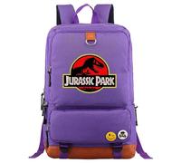 (6) Modischer Abenteuer-Dinosaurier-Jurassic Park World-Schulrucksack für Jungen und Mädchen - idealer